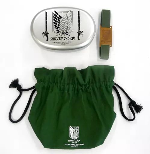 【中古】食器その他(キャラクター) 調査兵団 ランチボックスセット 「進撃の巨人・ザ・リアル」 ユニバーサル・スタジオ・ジャパン限定