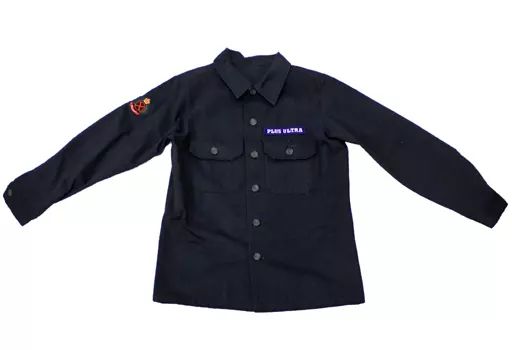 【中古】ポロシャツ・ワークシャツ(キャラクター) 爆豪勝己モデル ミリタリーシャツ ブラック フリーサイズ 「僕のヒーローアカデミア」