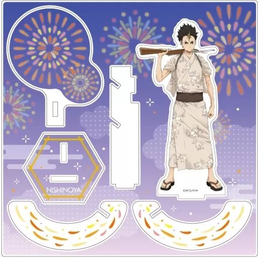 【中古】アクリルスタンド・アクリルパネル 西谷夕(浴衣ver.) エフェクトアクリルフィギュア 「ハイキュー!!」