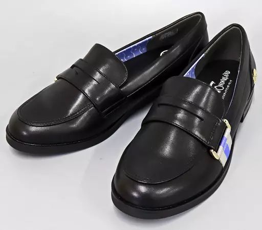 【中古】衣類 オクタヴィネル寮 ローファー ブラック×パープル Lサイズ(24cm) 「ディズニー ツイステッドワンダーランド×ABC-MART」