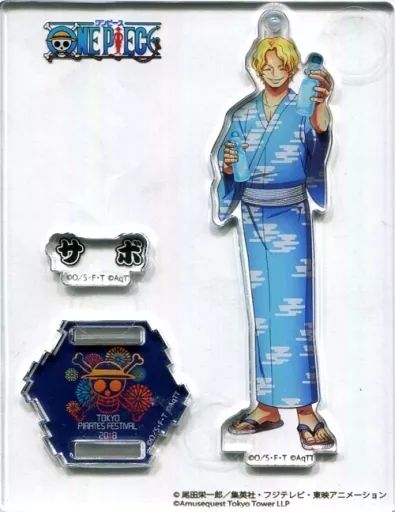 【中古】雑貨 サボ 2018夏 アクリルスタンドチャーム 「東京ワンピースタワー」 麦わらストア・トンガリストア限定