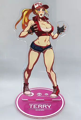 【中古】アクリルスタンド・アクリルパネル [単品] テリー・ボガード BIGサイズアクリルフィギュア 「SNKヒロインズ 公式設定資料集 C95限定セット」