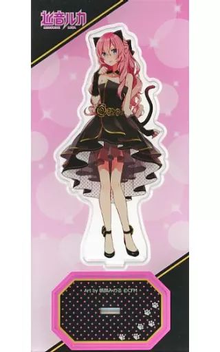 【中古】アクリルスタンド・アクリルパネル 巡音ルカ(朝顔みのるイラスト) キャットパーティー アクリルスタンド 「VOCALOID」