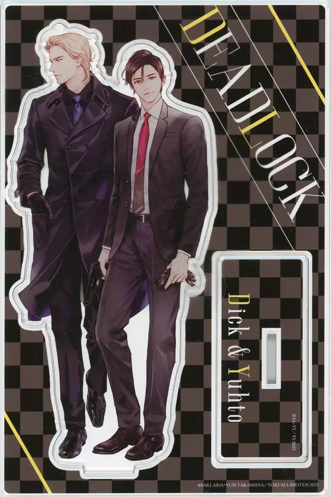 【中古】アクリルスタンド・アクリルパネル ディック＆ユウト 描き下ろしアクリルスタンド 「DEADLOCK」 キャラ文庫創刊25周年記念展グッズ