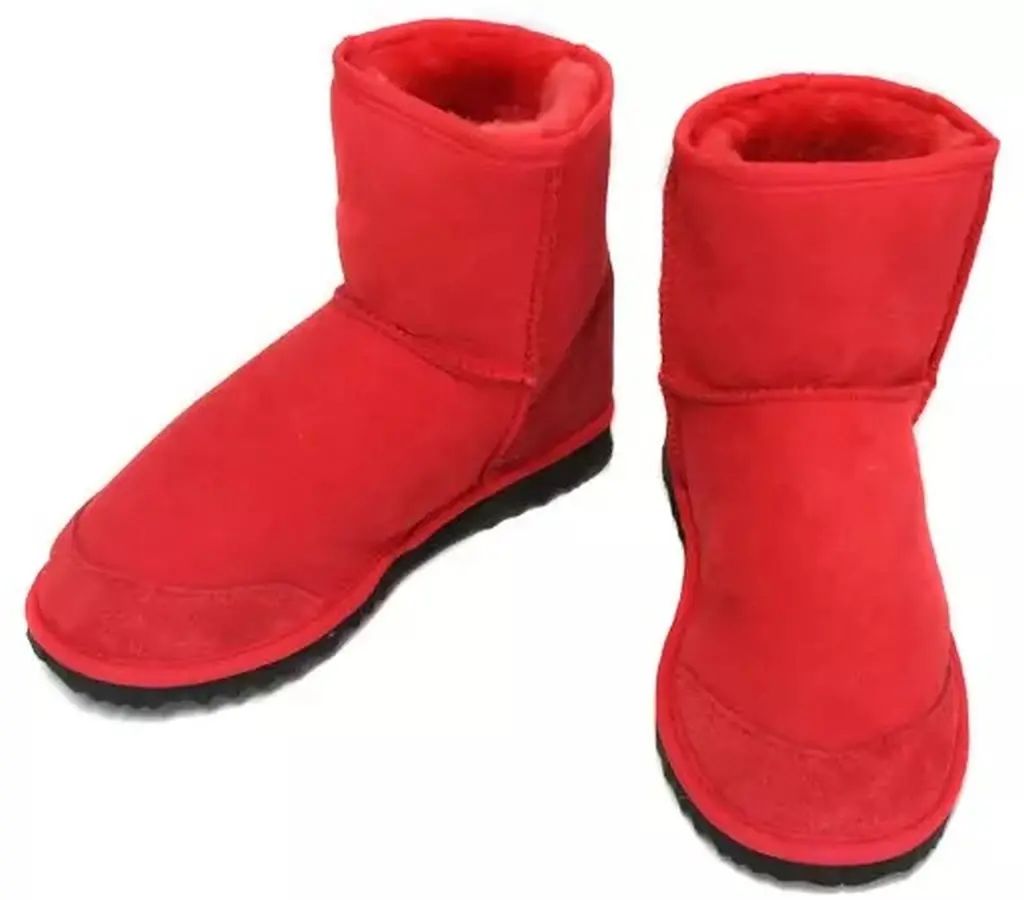 【中古】シューズ(女性アイドル) 百田夏菜子(ももいろクローバーZ) MCZ公式Sheepskin boots(ブーツ) レッド 27cm WEB受注限定