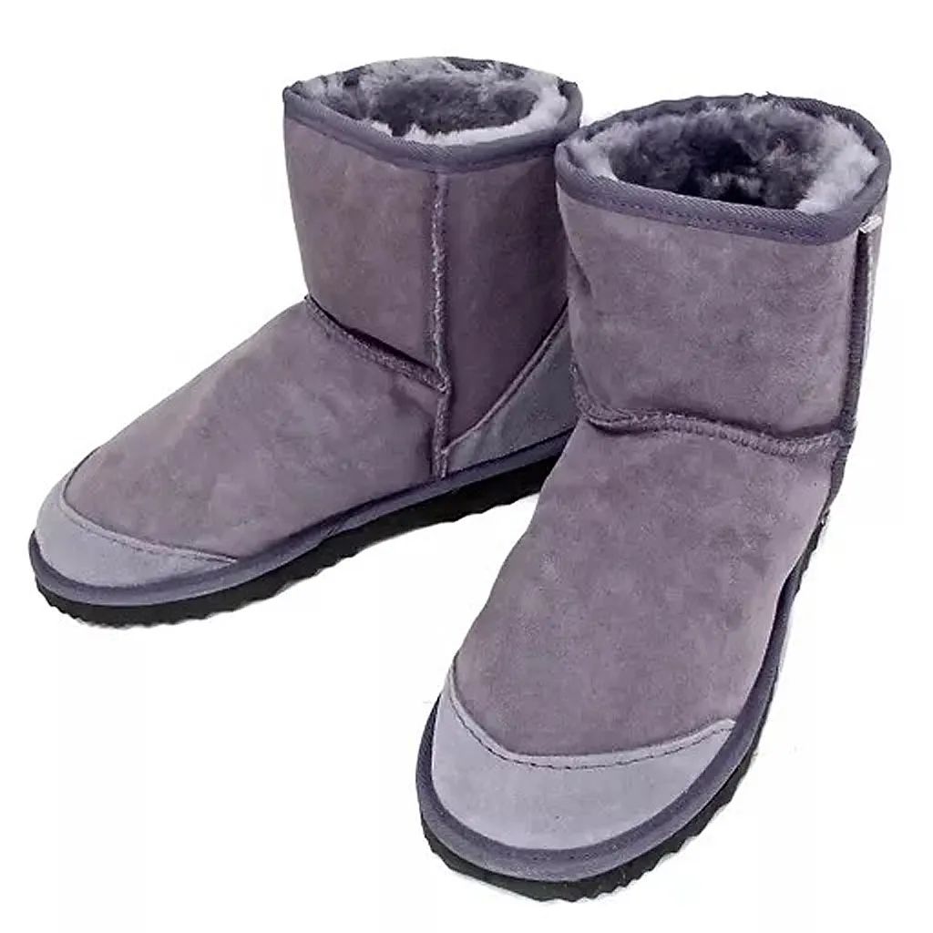 【中古】シューズ(女性アイドル) 高城れに(ももいろクローバーZ) MCZ公式Sheepskin boots(ブーツ) パープル 26cm WEB受注限定