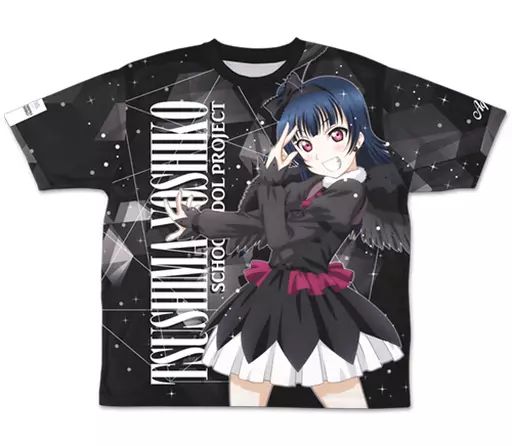 【中古】Tシャツ(キャラクター) 津島善子(ゴスロリVer.) 両面フルグラフィックTシャツ ブラック XLサイズ 「ラブライブ!サンシャイン!!」