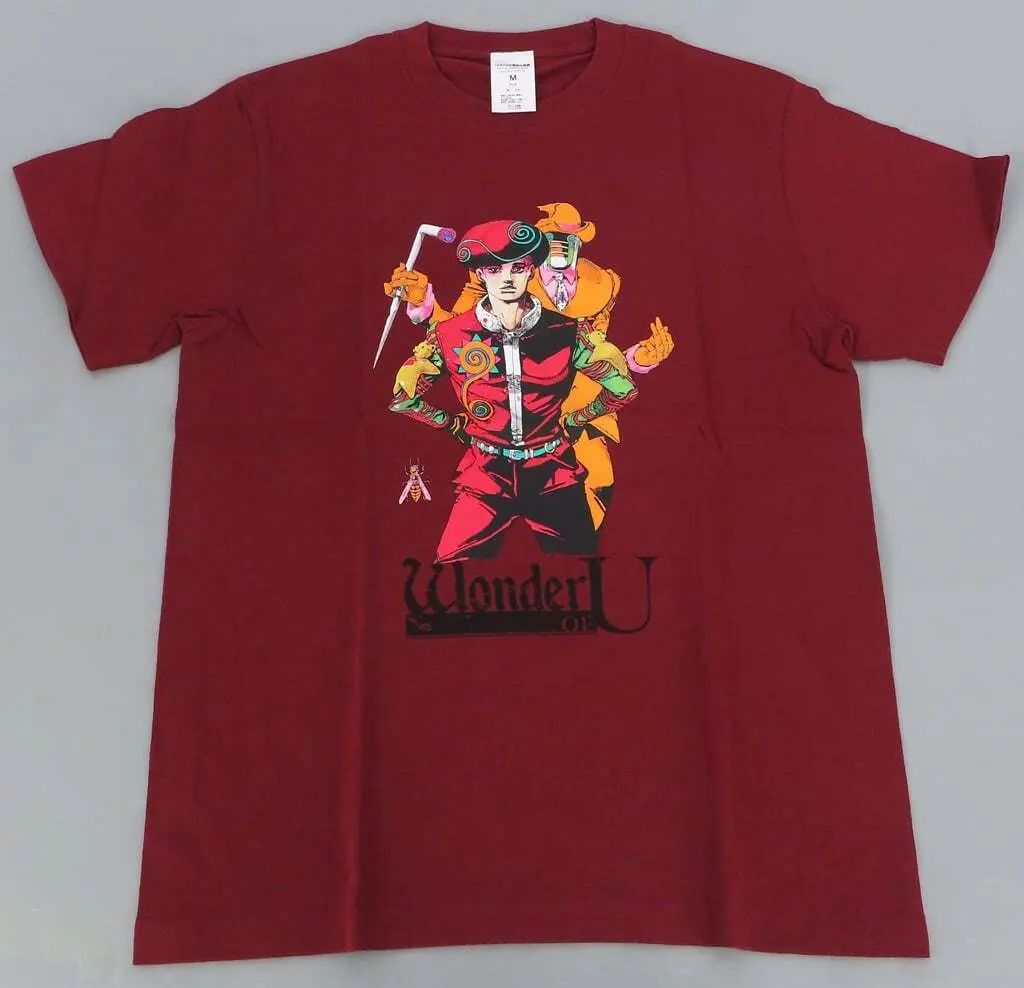 ジョジョの奇妙な冒険 第８部ワンダー・オブ・U　Tシャツ　希少　XL 中古】衣類 ワンダー・オブ・U Tシャツ レッド XLサイズ 「ジョジョの