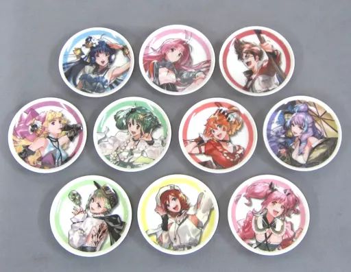 【中古】皿・茶碗(キャラクター) 集合 豆皿10枚セット 「マクロスクロスオーバーライブ 2019」