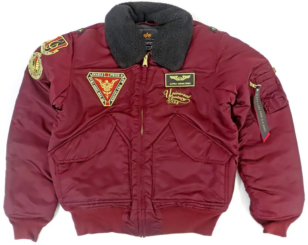 【中古】アウターウェア 5thルナ落下作戦モデル CWU-45/P(フライトジャケット) マルーン XLサイズ 「機動戦士ガンダム 逆襲のシャア×STRICT-G×ALPHA INDUSTRIES」