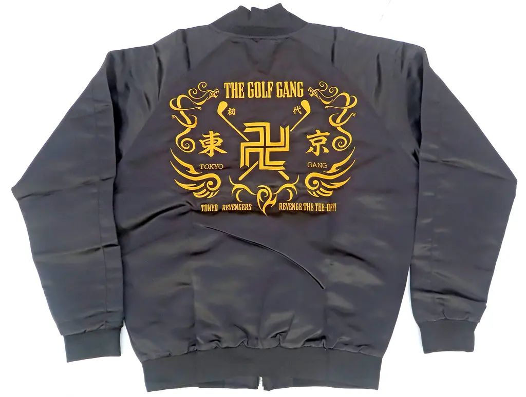 【中古】アウターウェア THE GOLF GANG スカジャンA ブラック Lサイズ 「東京リベンジャーズ」