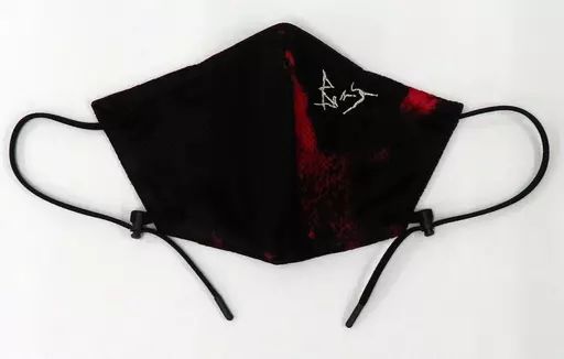 【中古】雑貨 今井寿(BUCK-TICK)プロデュース IMAIHISASHI B-T kiryuyrik Face Cover(フェイスカバー) 赤黒×シルバー刺繍 「TOUR2020 ABRACADABRA ON SCREEN」