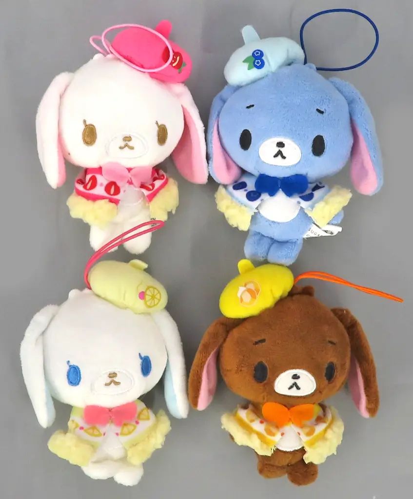 中古】キーホルダー 全4種セット シュガーバニーズ プチフールポンチョ