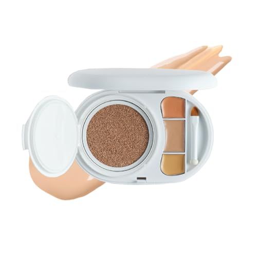 【新品】エフェクト ライク フィニッシュ ファンデーション クッションファンデ 3色コンシーラー付き SPF50+ PA+++ 崩れにくい カバー力 シミ隠し 19 クリーム f5fbfdb7