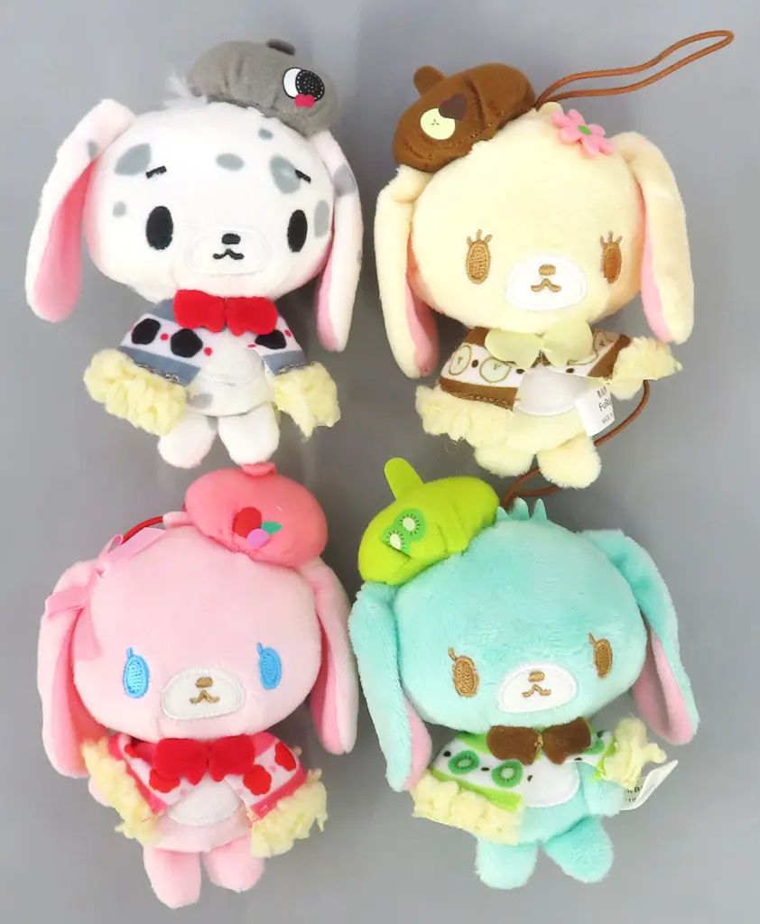 【中古】キーホルダー 全4種セット シュガーバニーズ プチフールポンチョマスコット1 「サンリオキャラクターズ」