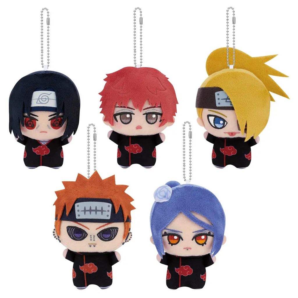【中古】ぬいぐるみマスコット・ぬいぐるみバッジ 全5種セット ちびぐるみvol.2 「NARUTO-ナルト- 疾風伝」
