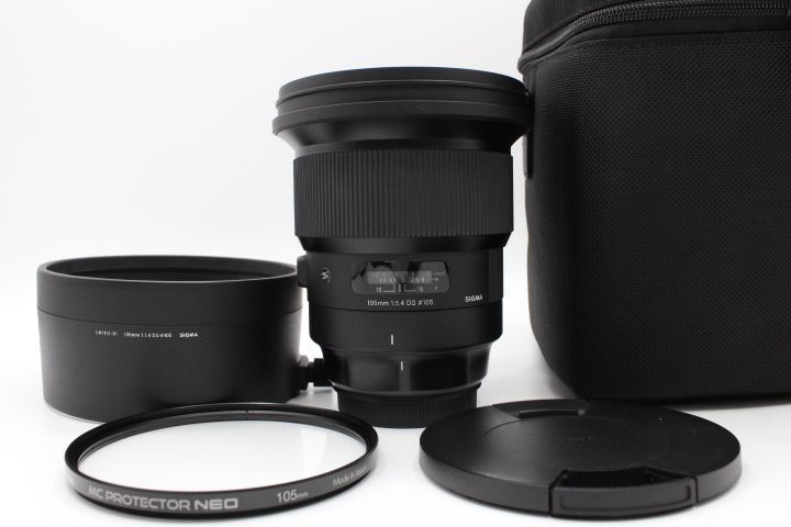 ＜＜保護フィルター付き！＞＞【美品】SIGMA シグマ Canon EFマウント レンズ 105mm F1.4 DG HSM 単焦点 望遠 フルサイズ Art #LE2027948