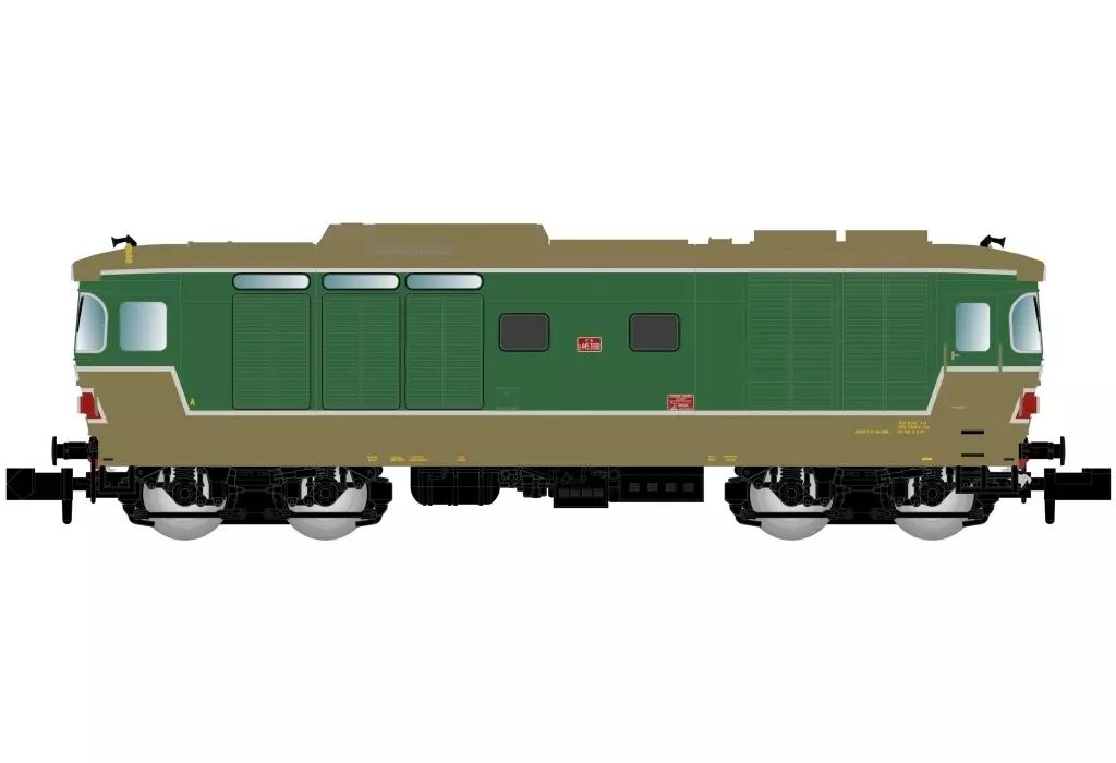 【新品】鉄道模型 1/160 FS. D.445 1st series. green/brown livery. rounded windows. ep. IV. with DCC Sound Decoder [HN2654S]
