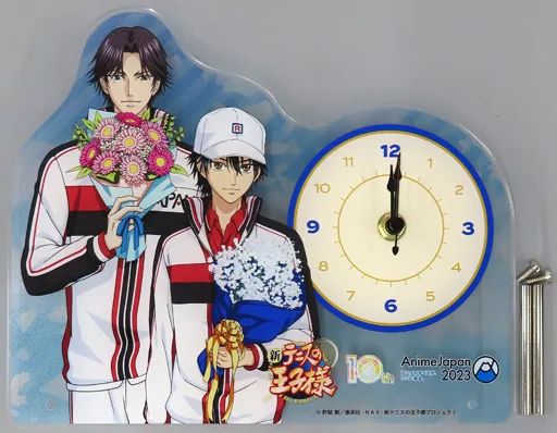 【中古】置き時計・掛け時計 越前リョーマ&跡部景吾 アクリル時計 「新テニスの王子様 U-17 WORLD CUP」 AnimeJapan 2023 AJ10周年記念グッズ