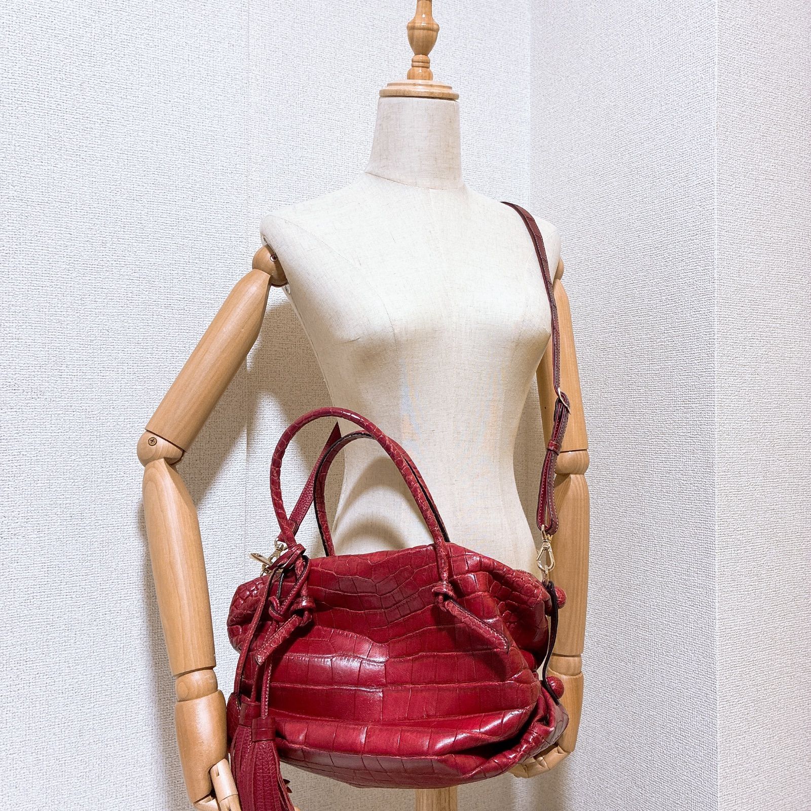 Shoulder bags kazuyo nakano バッグ Large, leather shoulder satchel 