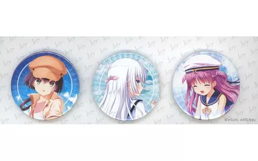【中古】バッジ・ピンズ 鳴瀬しろは＆加藤うみ＆七海 オリジナル缶バッジ3個セット 「ビジュアルアーツ冬フェス2021＆C99 Summer Pockets REFLECTION BLUE 福袋 -2021 winter-」 オリジナル缶バッジセット賞
