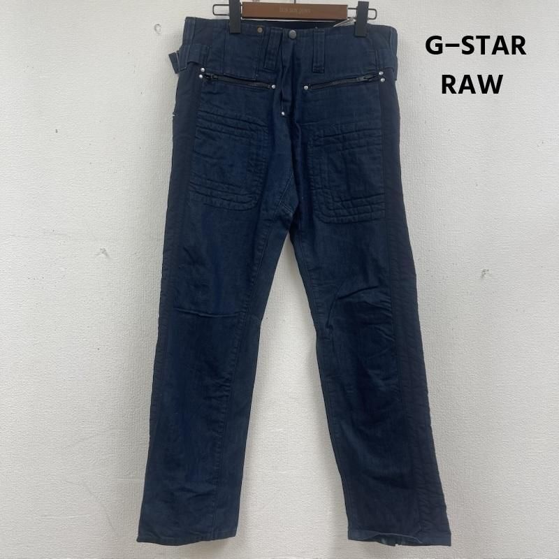 ジースターロゥ 3301モデル モトクロス ジップフライ コットン ワーク パンツ メンズ 32インチ ISItems【USED】【古着】【中古】50160459