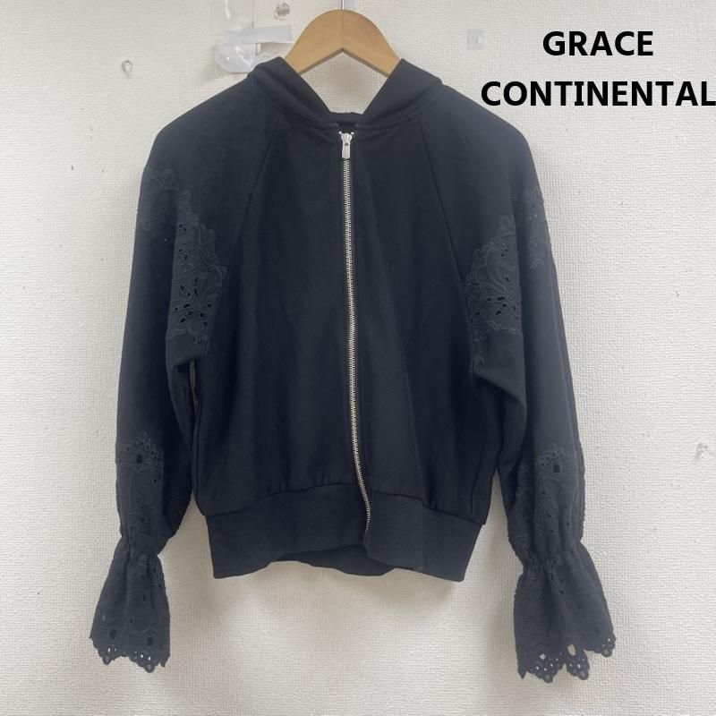 グレースコンチネンタル キャンディ スリー ブ カットワーク ジップアップ パーカー レディース 表記無し ISItems【USED】【古着】【中古】50160469