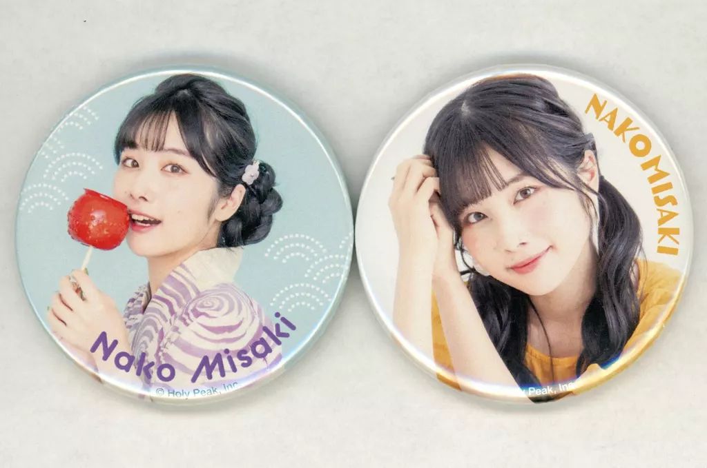 中古】バッジ・ピンズ 岬なこ 缶バッジ(2個組) いち! 「オフィシャル