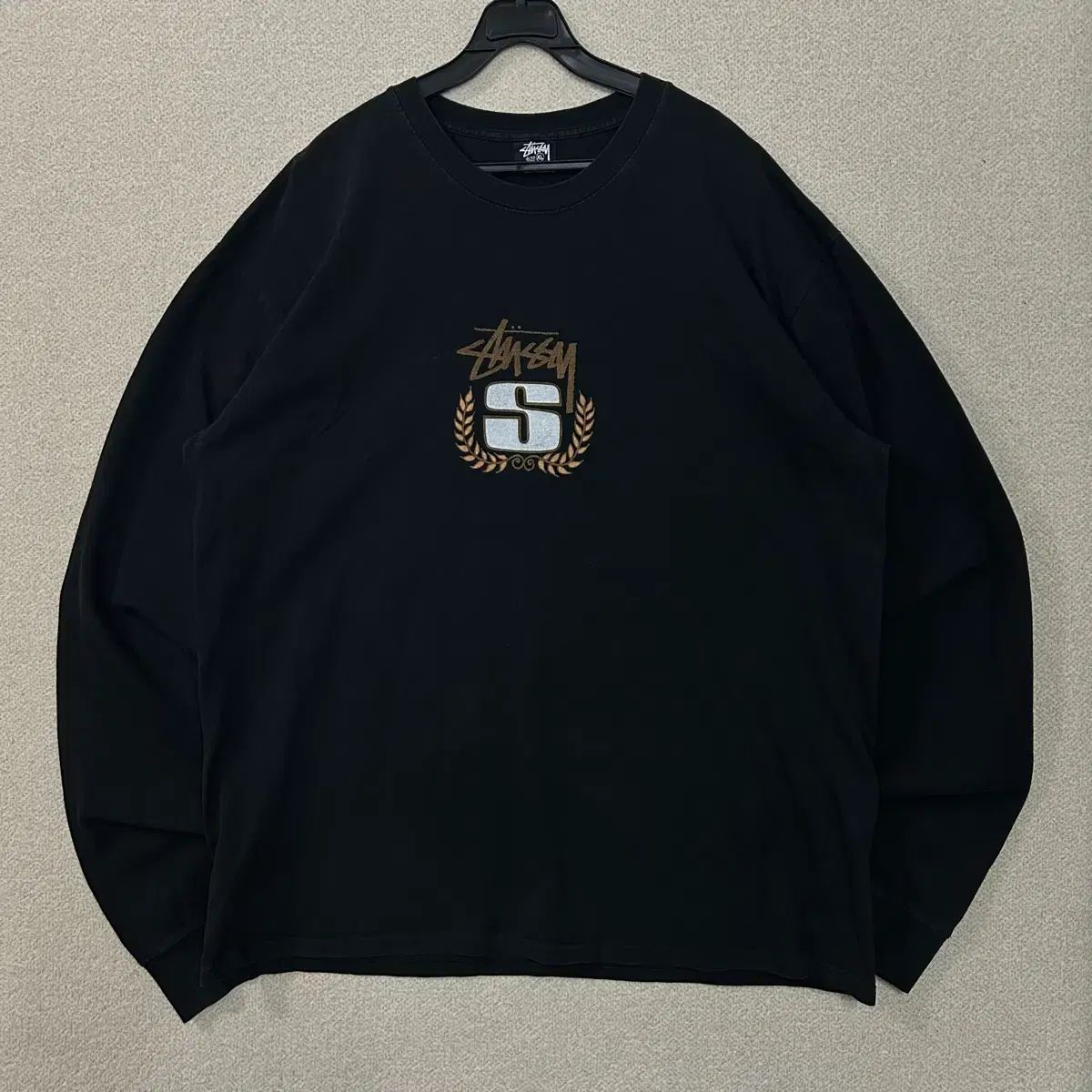 (XL) STUSSY ステューシー S リー LEE ピグメント PIGMENT ピグメント ダイド ロングスリーブ Tシャツ