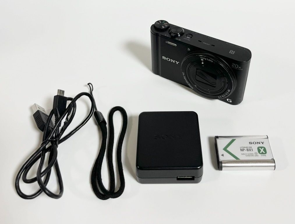 SONY ソニー コンパクトデジタルカメラ サイバーショット Cyber-Shot DSC-WX350 (B) [ブラック] 【中古】【並品】【202460776893】