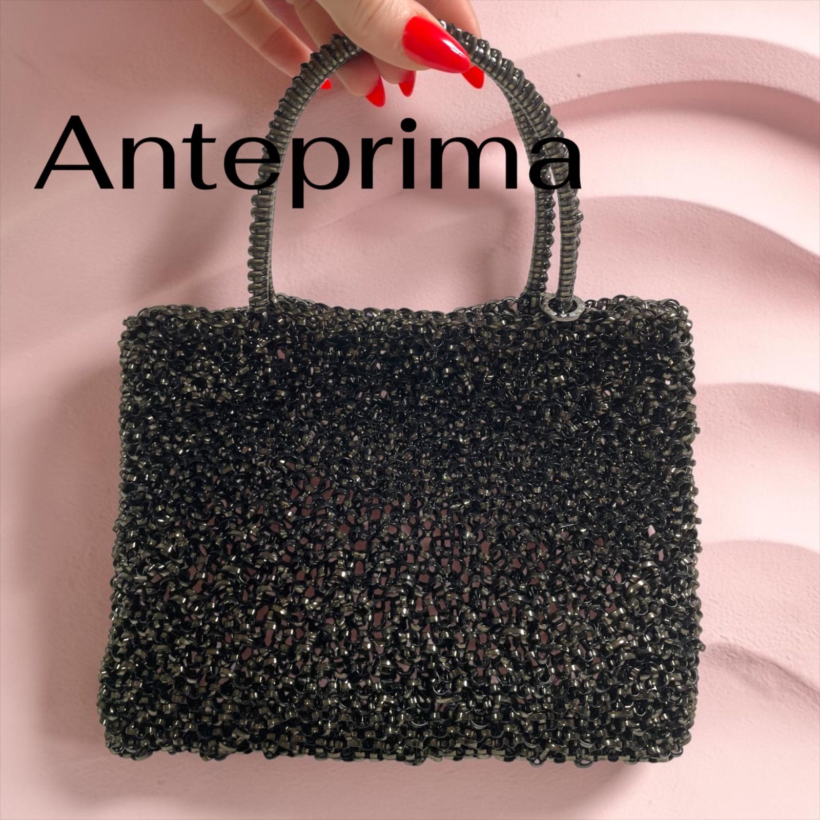 ANTEPRIMA ワイヤーバッグ ハンドバッグ ブラック