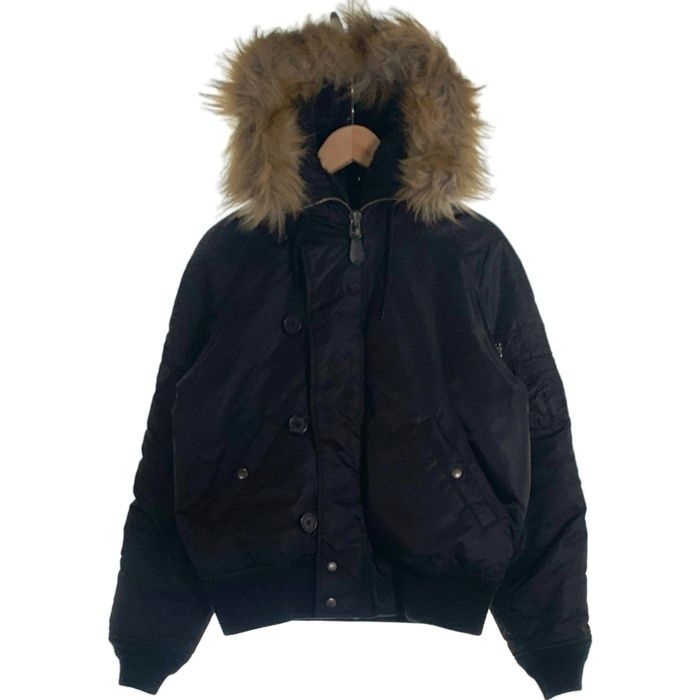 AVIREX アヴィレックス N-2B 中綿 ミリタリー フライトジャケット ブラック 6152176 Size L