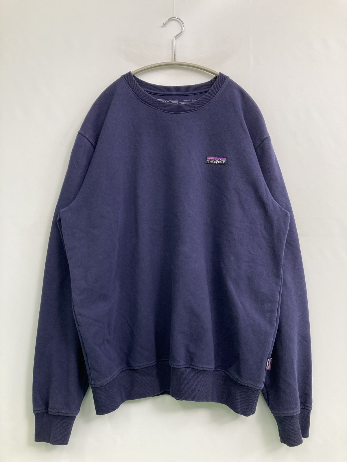 patagonia パタゴニア スウェット L ネイビー 無地 ブランドロゴ 長袖 メンズ レディース