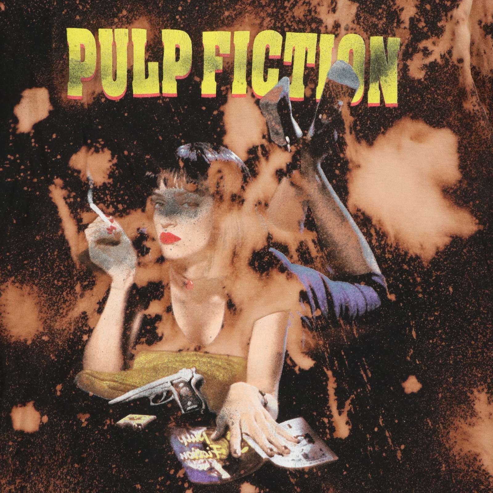 PULP FICTION パルプフィクション☆ 春夏 半袖 ムラ加工 プリント
