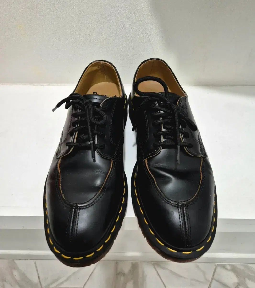 DR. MARTENS 3ホール ブラック スムース シューズ(2046) UK7(260)