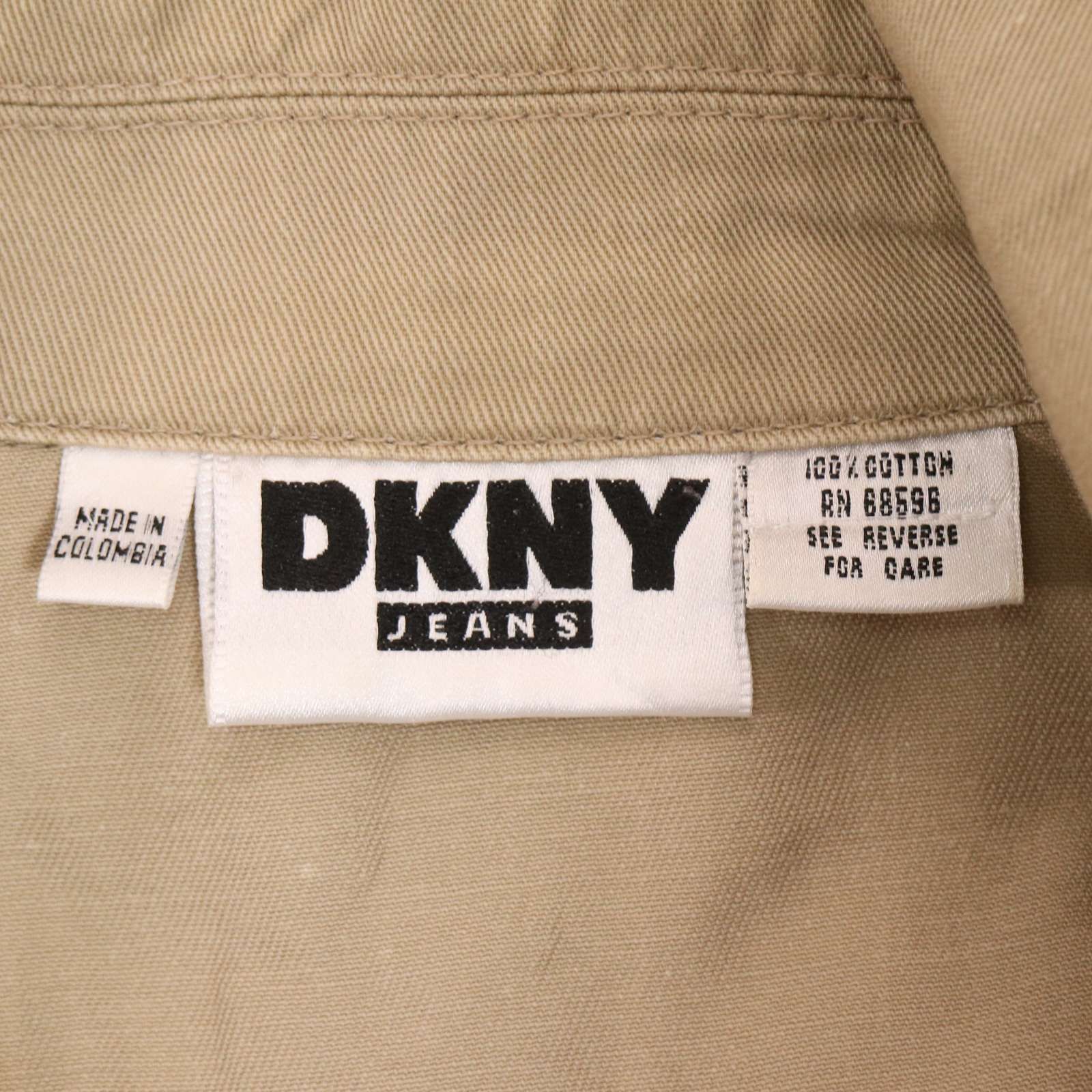 DKNY ダナキャラン 通年☆ ツイル サファリ ミリタリー ジャケット Sz 