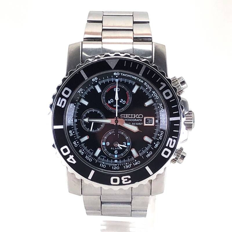 美品・コマ付き】SEIKO セイコー／クロノグラフ ダイバーズ 7T62-0CV0