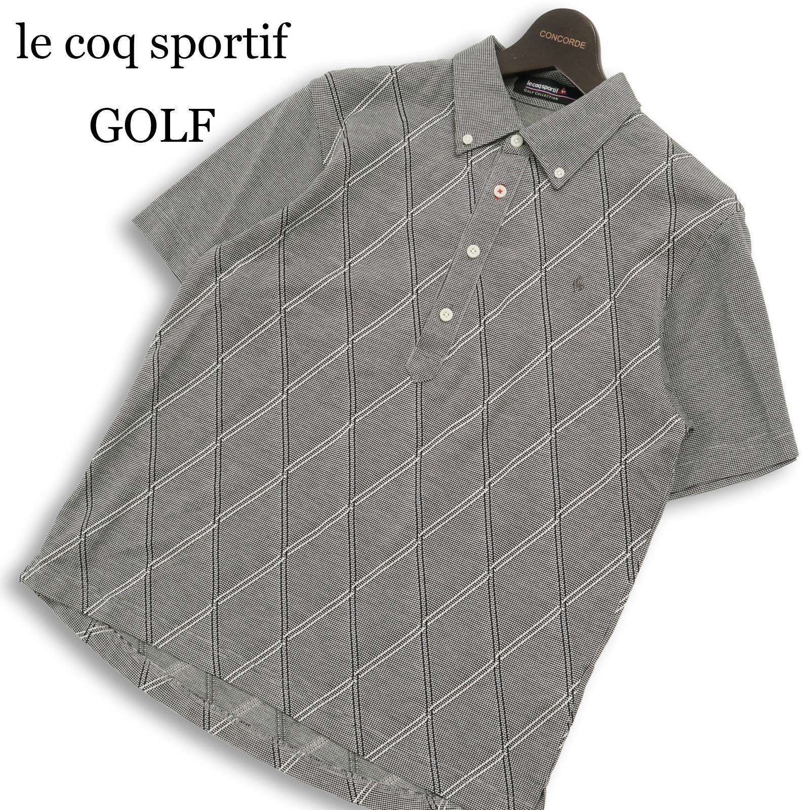 le coq sportif GOLF ルコック ゴルフ 春夏 半袖 ロゴ刺繍 ボタン