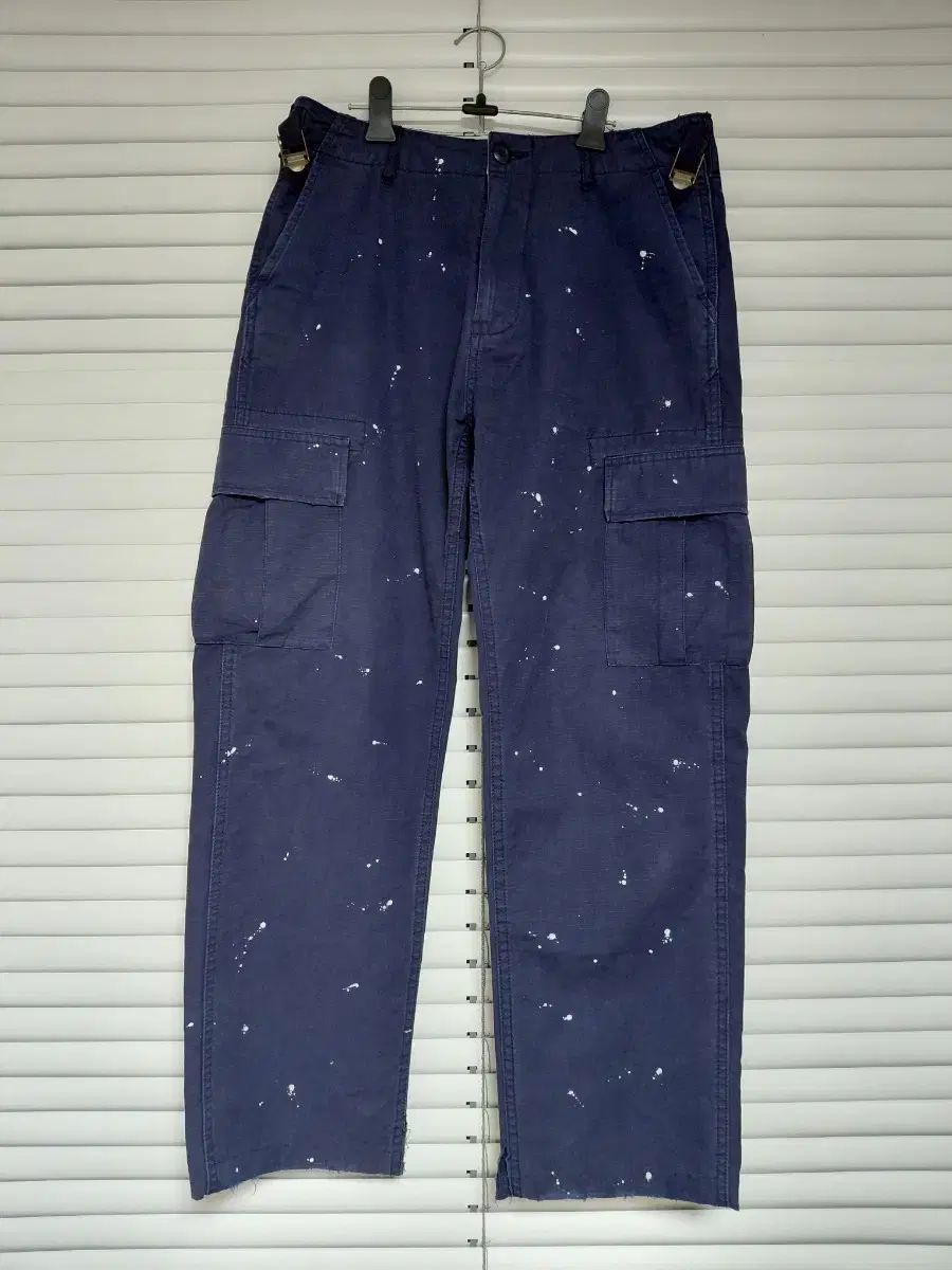 30 00s STUSSY ペインティング カーゴパンツ