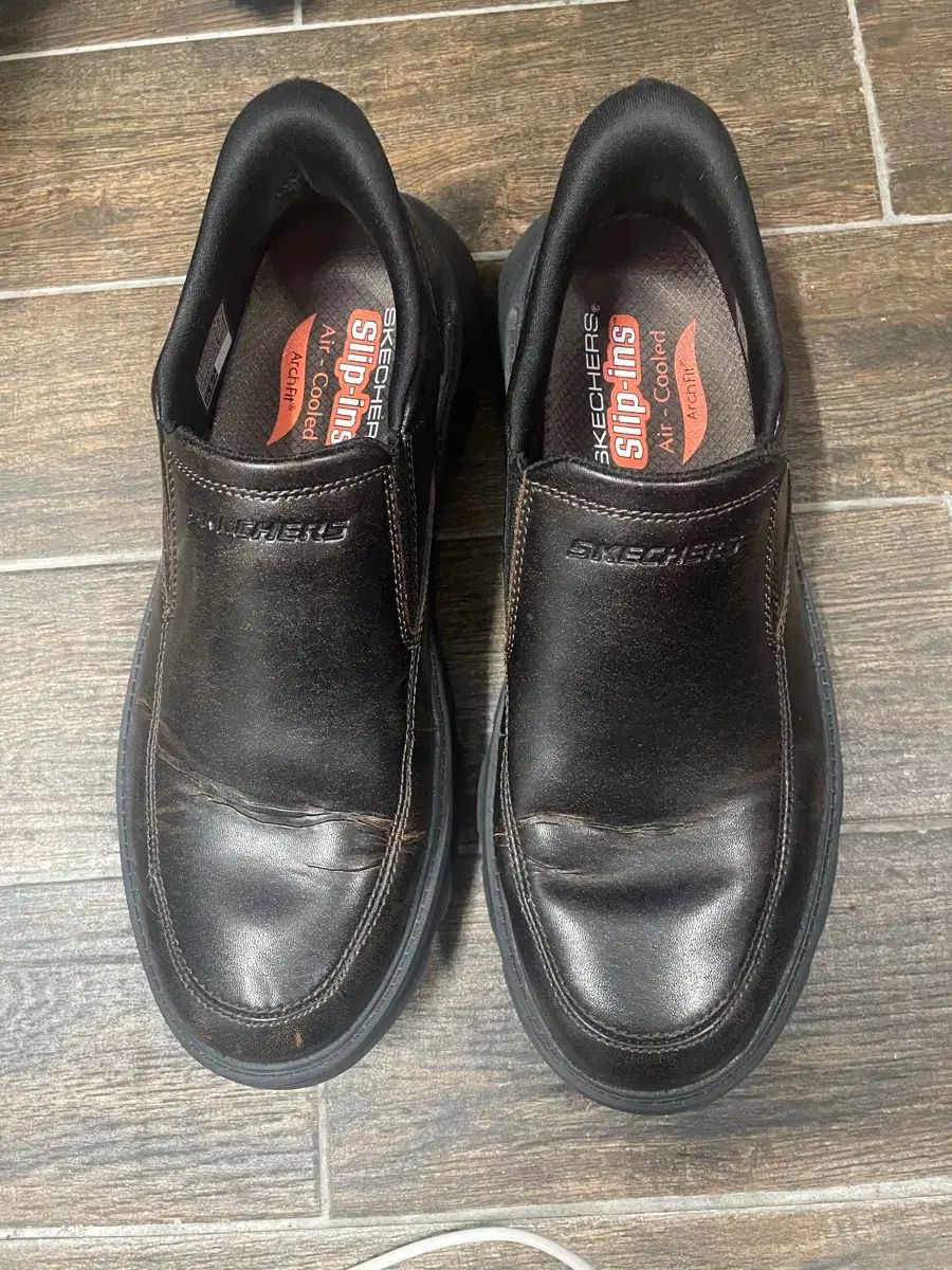 SKECHERS スケッチャーズ メンズ スリッポン シューズ ダークブラウン 265