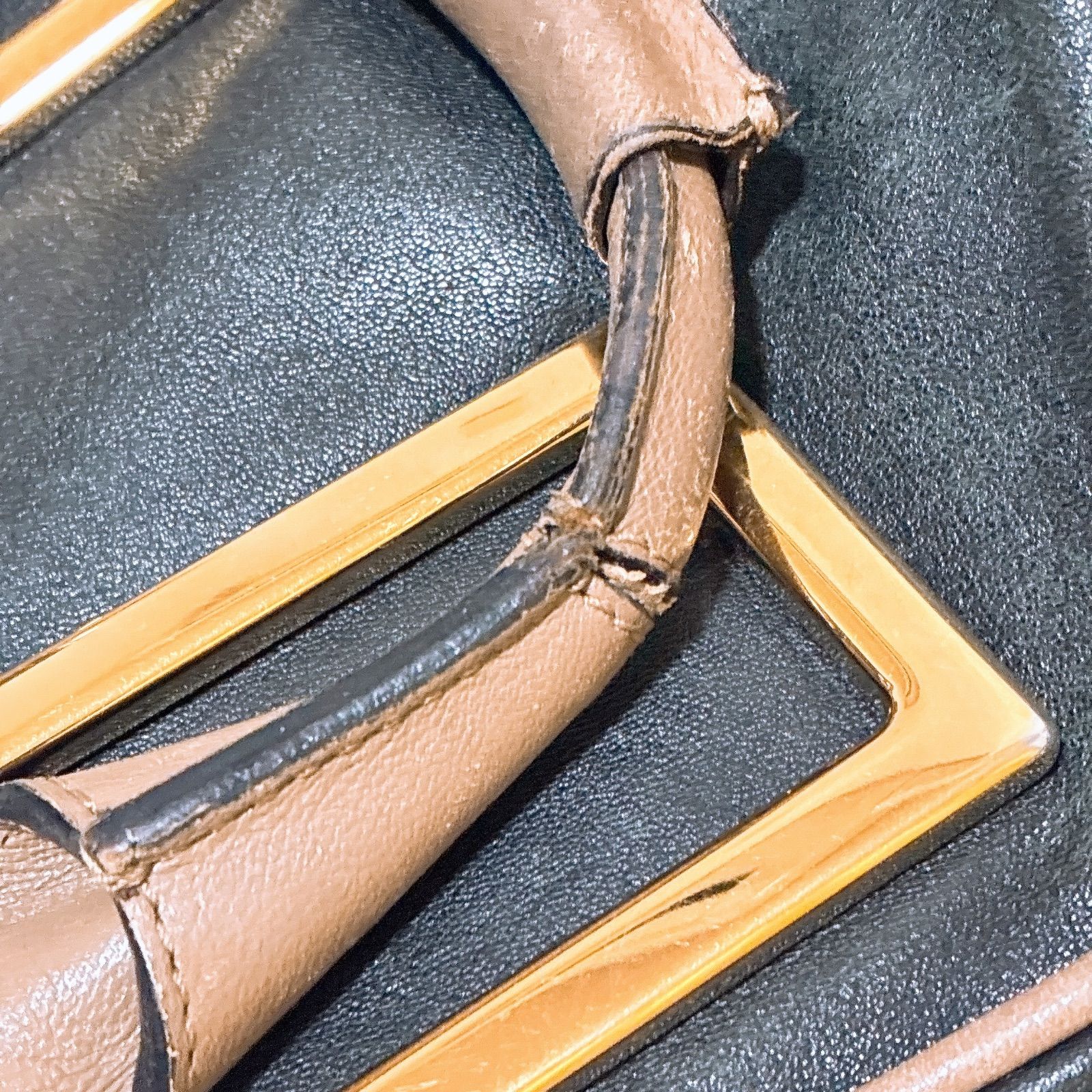 Chloe クロエ エテル ハンドバッグ 2way ブラック ゴールド金具 レザー