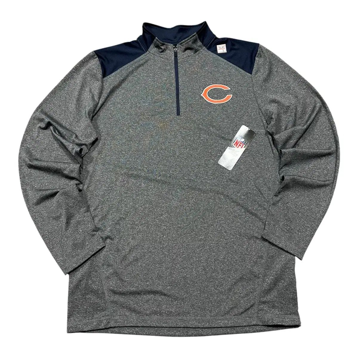 (新品) NFL BEARS ハーフジップ 機能性 ロングスリーブ