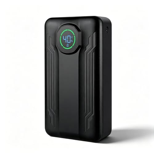 【新品】空調作業服用 バッテリー 40V超高出力 30000mAh 5段階風力調節 デジタル残量表示 PD26.4W急速充電 DC/USB出力ポート付き 冷却服ファン用 スマホ充電器 携帯充電器 機内持ち込み可能 旅行/出張/緊急用 (40V 467791f6
