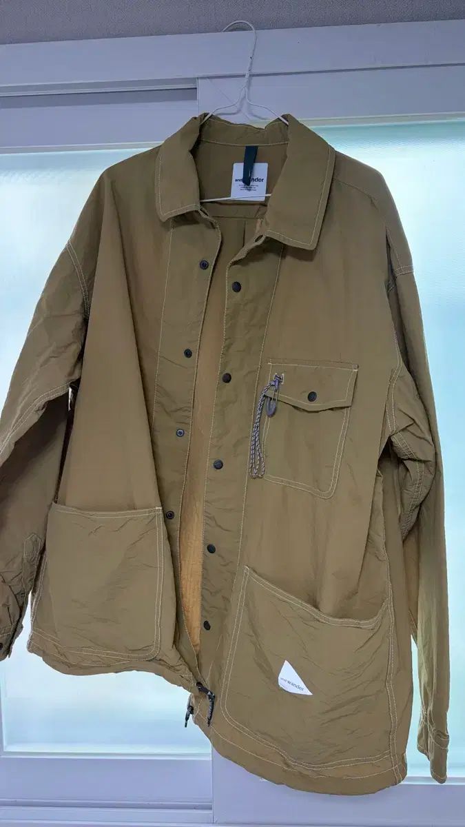 アンドワンダー コーデュラ リップ シャツ ジャケット XXL ベージュ 23,090円