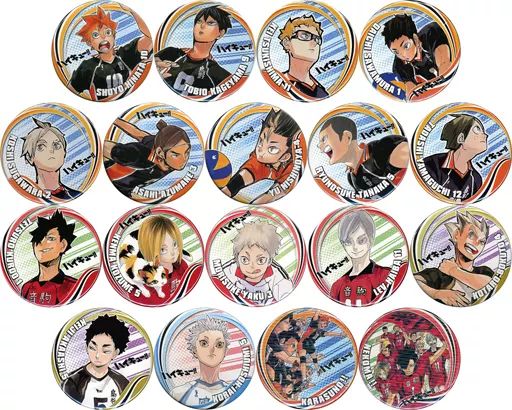 【中古】バッジ・ピンズ 全18種セット 「ハイキュー!! コレクション缶バッジ 第6弾」