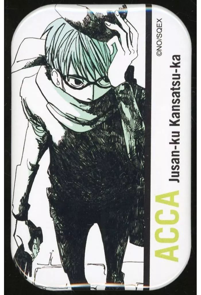 【中古】バッジ・ピンズ ニーノ(眼鏡) 「ACCA13区監察課×BADONカフェ トレーディングスクエア缶バッジ」