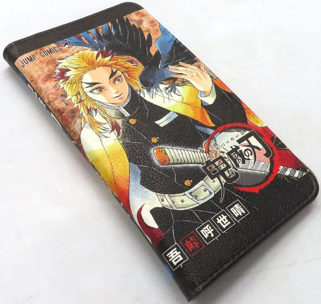 【中古】携帯ジャケット・カバー 煉獄杏寿郎(杏寿郎2/場面4) 自分でつくれる手帳型スマホケース Lサイズ 「鬼滅の刃」