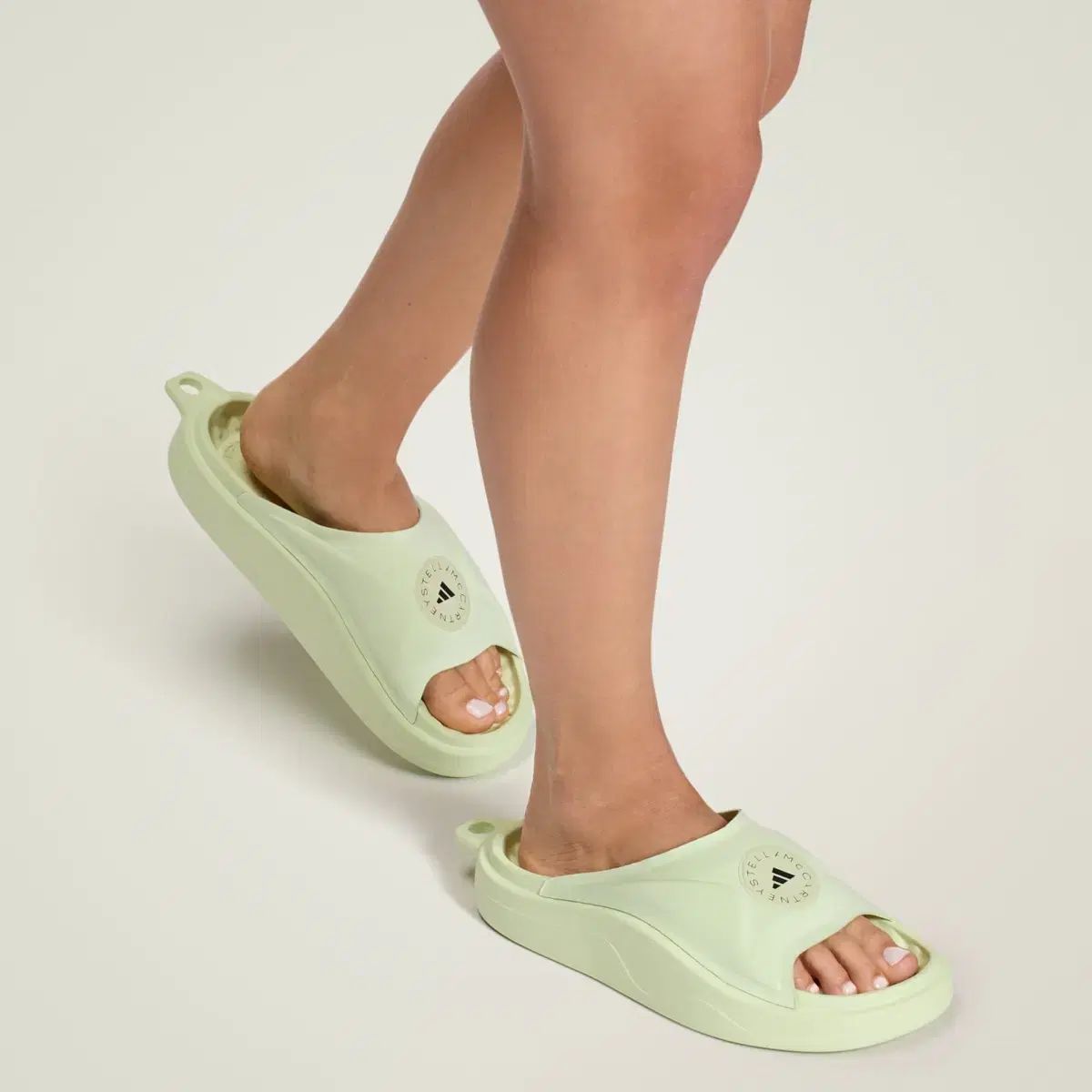 adidas STELLA McCARTNEY ステラ マッカートニー スライド ライム 未使用 250
