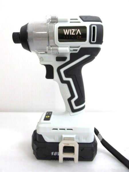 ウイザ WIZ'A 18V充電式インパクトドライバー WZ-18ID バッテリーパック WZ-1820 通確OK 中国製 中古■