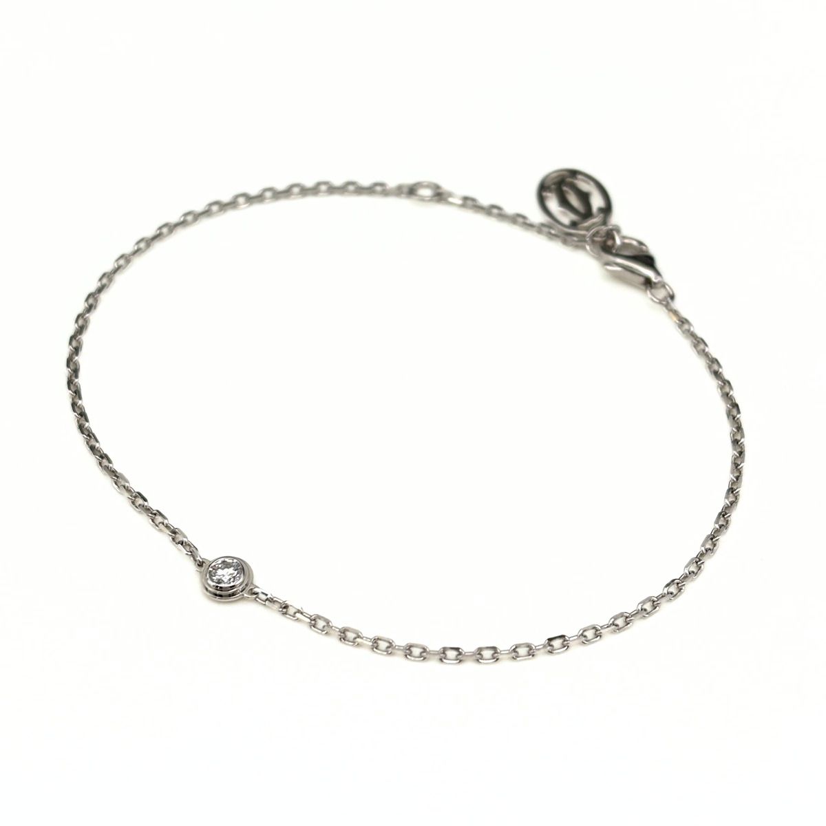 カルティエ CARTIER ダムール SM ブレスレット 腕輪 ブレスレット 750 ダイヤモンド レディース 【中古】